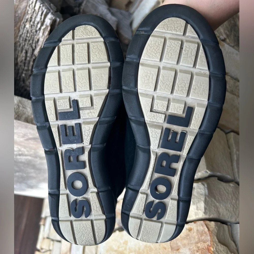 Sorel Explorer Joan‎ women’s Winter Boots with Fur Trim & Rubber Soles Sz-8. R